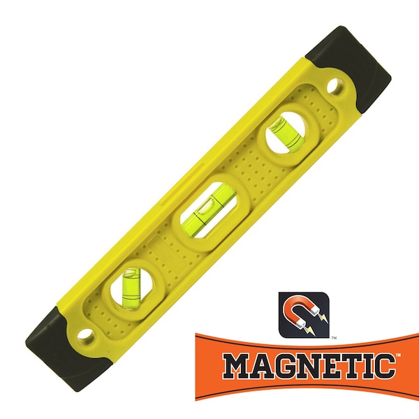 Swanson Tool 9 Speedlite Magnetic Torpedo Level with Rubber End Caps TL021M - main